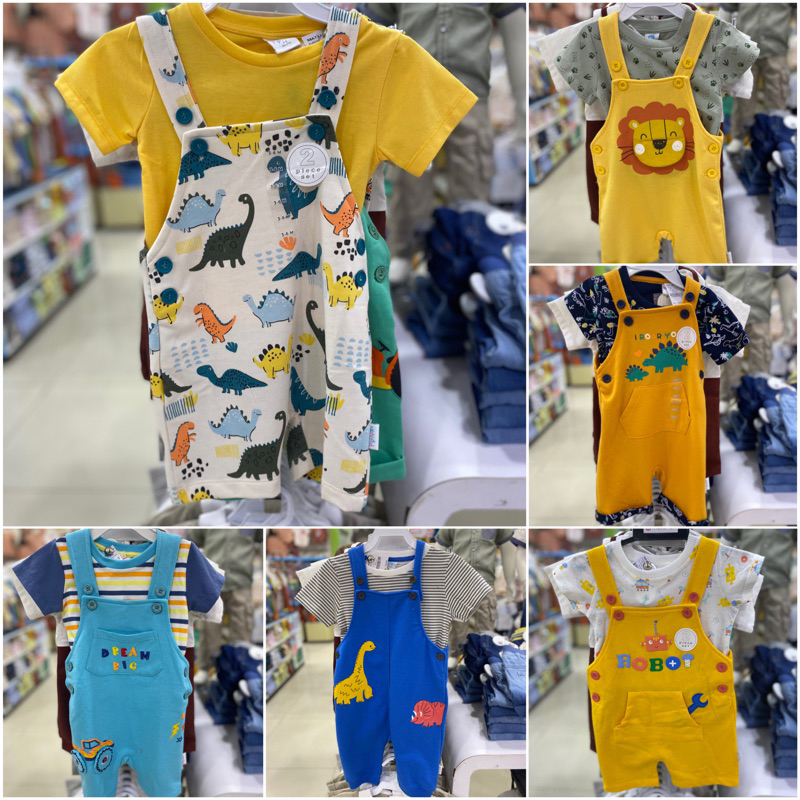 Set Overall anak balita laki-laki Pipiniko (3bulan-3tahun)