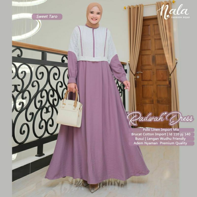 radwah dress/dress/bajumuslim/gamis/outfit By.Nala