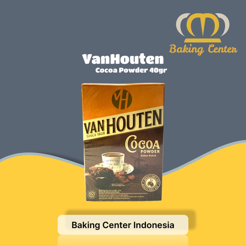 

Van Haouten Cocoa Powder 40gr 80gr 165gr / Coklat Bubuk Van Houten 40gr 80gr 165gr