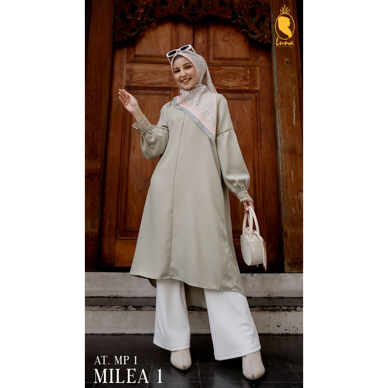 Long Tunik Milea 01 | Luna Official | Luna Hijab Is Our Crown