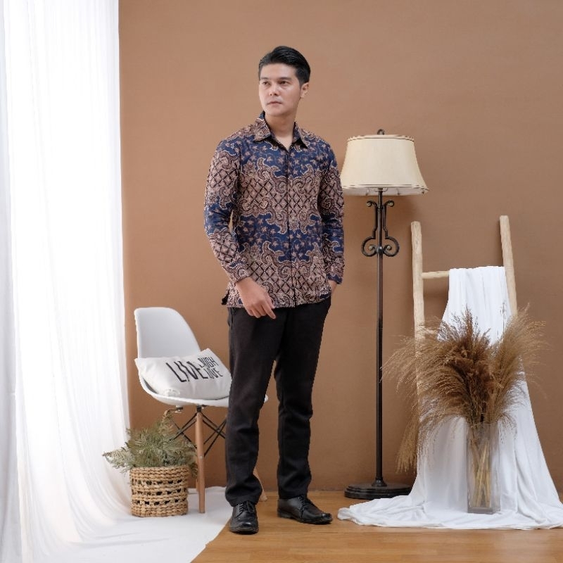 seragam keluarga batik katun ayah dan anak