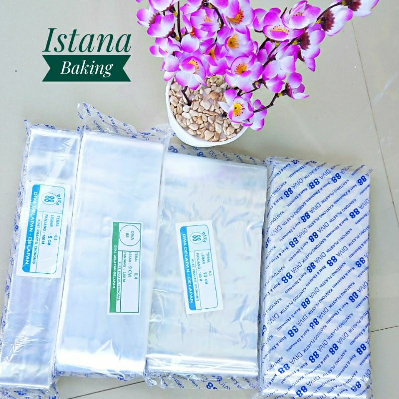 Istana Baking Plastik Roll Plastik Bening Aneka Ukuran 100M Tebal