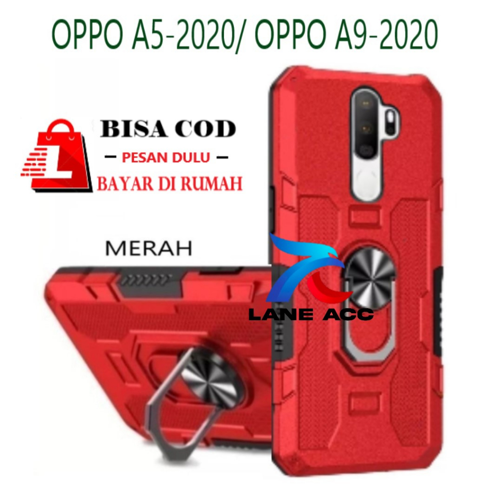 OPPO A5 (2020) /OPPO A9 (2020)-KESING ROBOT HIT EYE RING-CASING HARD CASE-STANDING ROBOT.