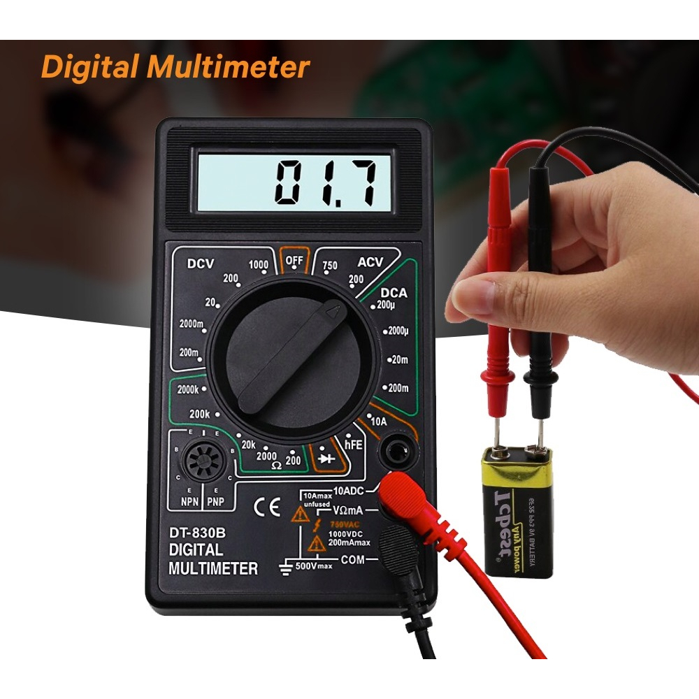 Multitester Mini Digital Multimeter Voltage Tester - DT-830B - DT-830D - DT830B