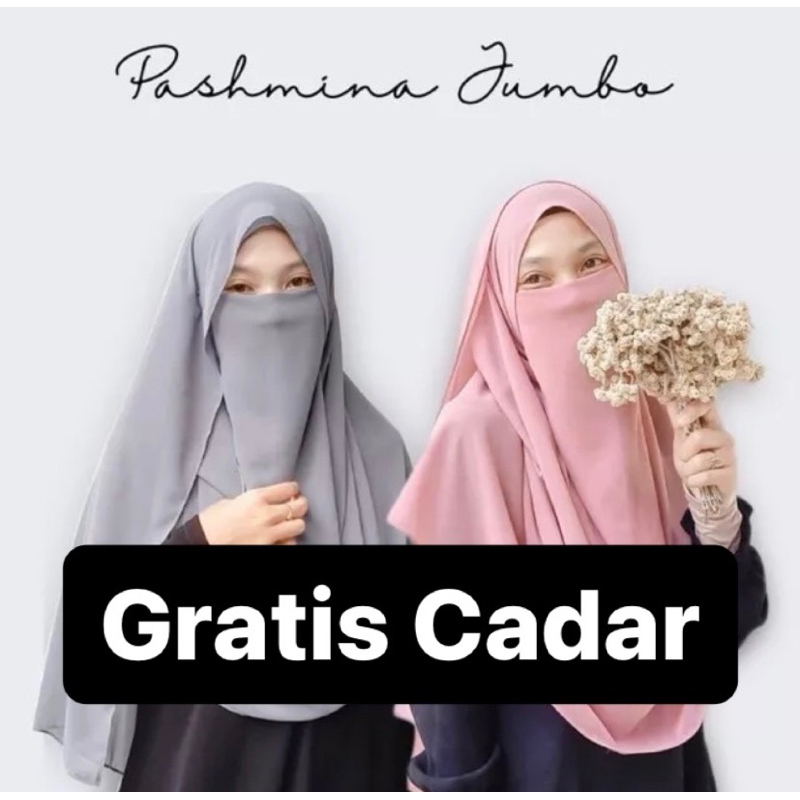 Pashmina Gratis Cadar | Ceruty Babydoll | Pashmina Set Cadar | Pashmina Ceruty Babydoll | Pashmina J