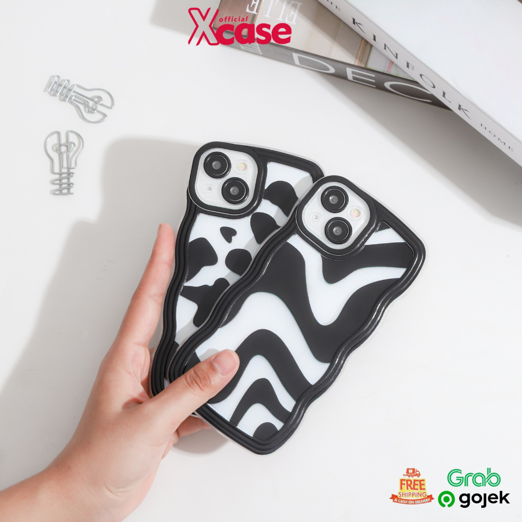 Softcase Animal Wavy Full Cover For iPhone 7 8 PLUS XR X XS Max / 11 Pro Max / 12 Pro Max / 13 Pro Max / 14 Plus Pro Max