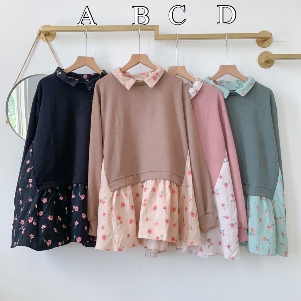 BLOUSE RIBB KELANY FLOWER V2