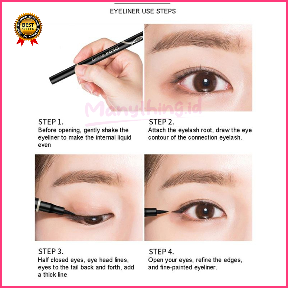 Eyeliner DNM Waterproof - Eyeliner Pen Pencil Long Lasting Hitam Original 100%