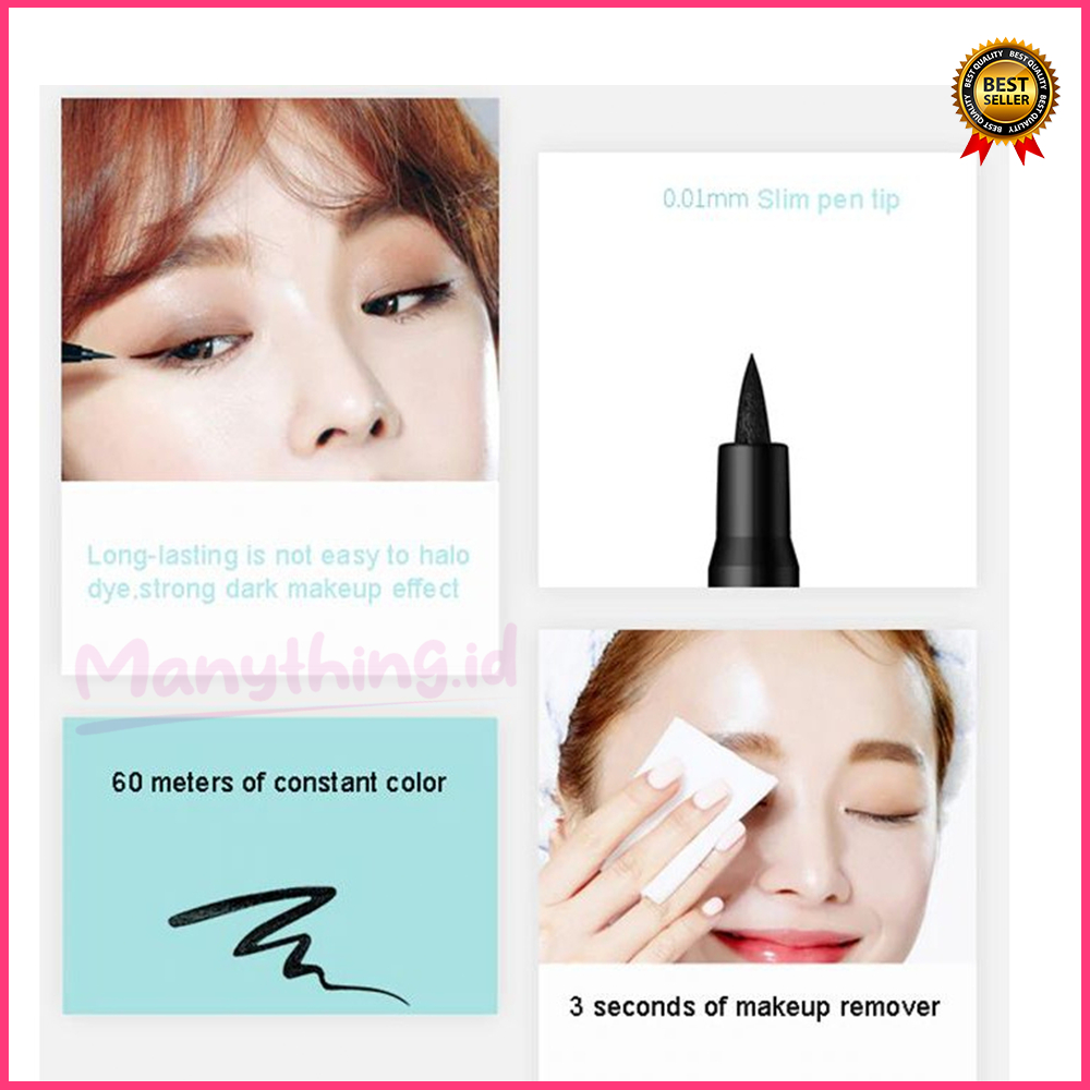 Eyeliner DNM Waterproof - Eyeliner Pen Pencil Long Lasting Hitam Original 100%