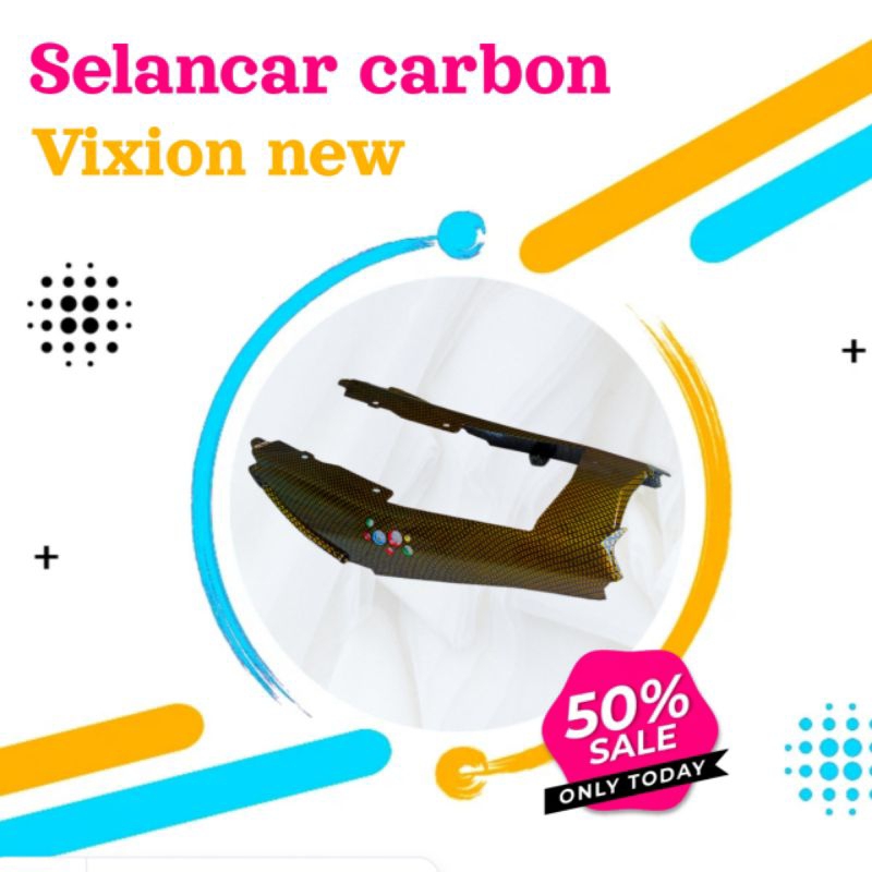 UNDERTRAIL VIXION NEW BAHAN ORIGINAL SELANCAR VIXION NEW CARBON BODY BELAKANG VIXION NEW BODY KASAR 