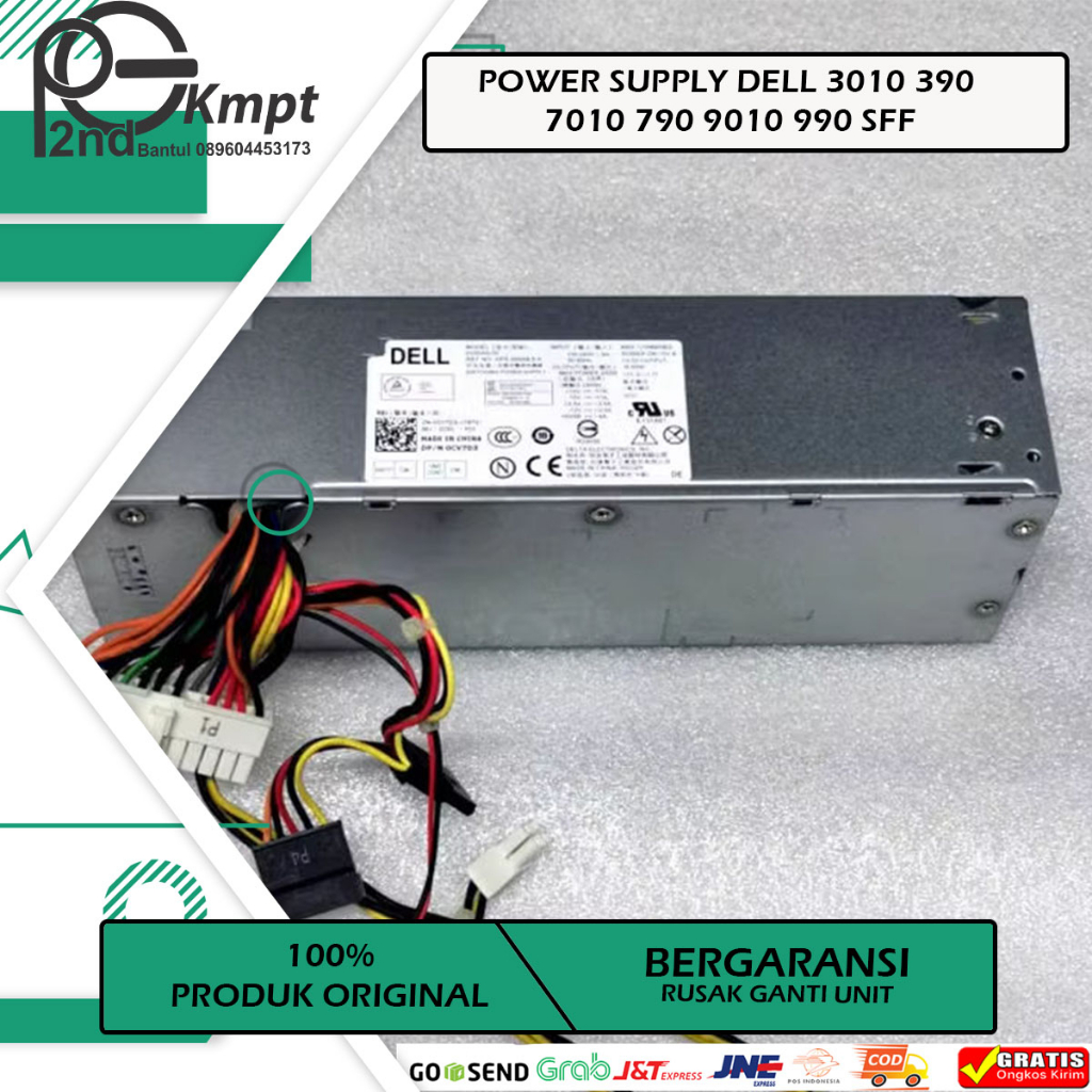 Power Supply PSU PSA Dell Optiplex SFF 390 790 990 3010 7010 9010 24pin