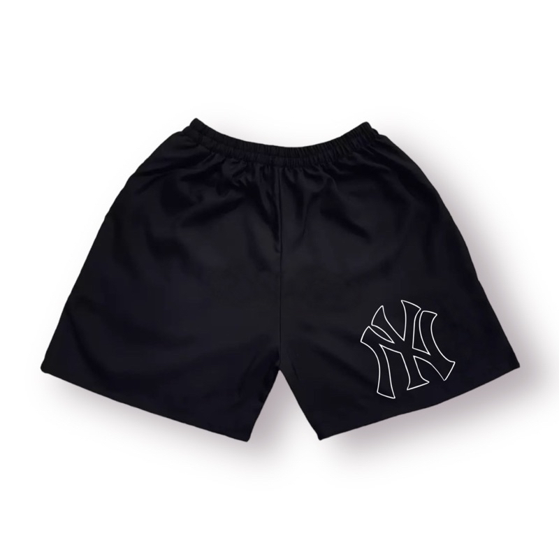 JEFFORD Boxer Pria Sablon DTF 02 | Boxer Pria Wanita | Boxer Pantai | Celana Boxer | Celana Dalam-Hitam NY Black