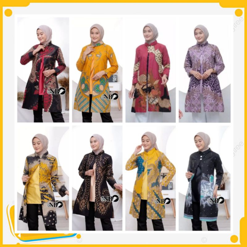 TUNIK BATIK SERUT GENES JELITA TUNIC NAVBOR YELBOR WHITBOR CREAMBOR TUNIK BATIK MODERN HRB030 DOL