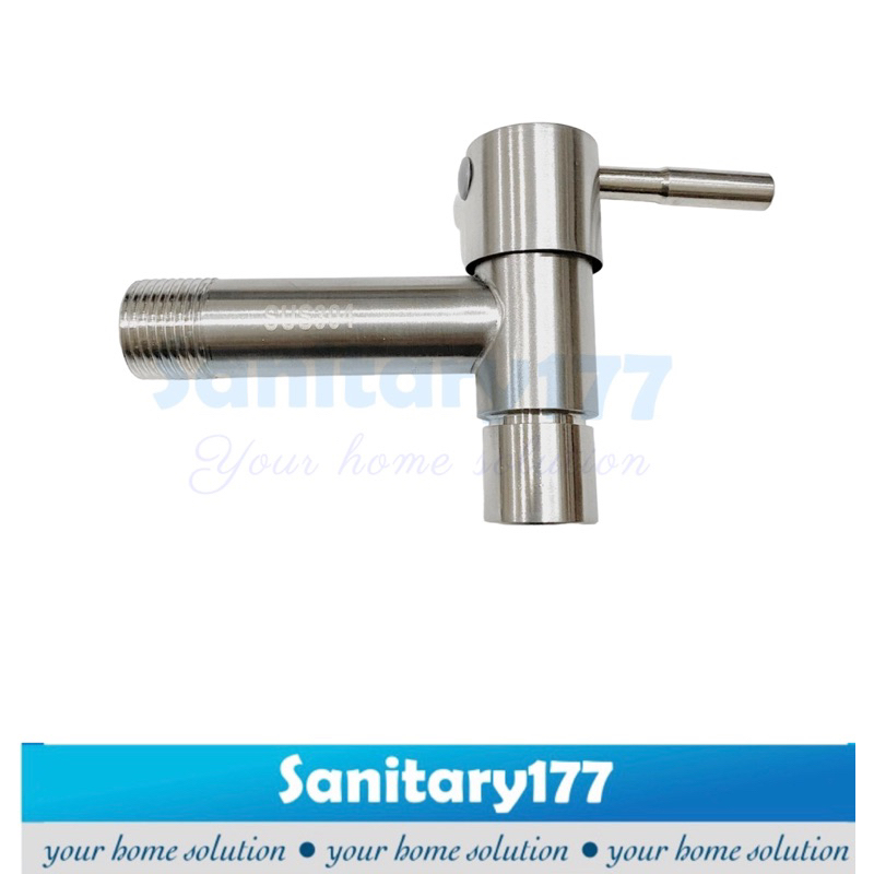 Kran air Stainless 304 TEMBOK Minimalis Murah Fv21- Keran air stenlis faucet wall bathroom mini wudhu /P14a