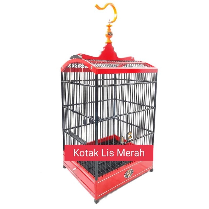 (KARGO)KANDANG SANGKAR KOTAK LIS EBOD JAYA MERAH