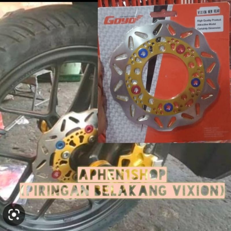 PIRINGAN BELAKANG VIXION CAKRAM BELAKANG VIXION