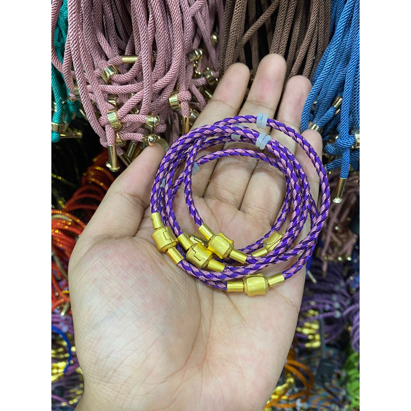 Gelang Tali Kawat Anti Air Waterproof Pengunci Gold