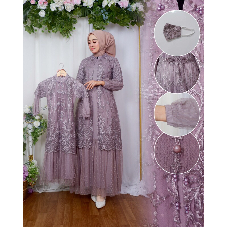 Couple ibu anak / Gamis anak / brokat anak / kebaya couple ibu anak / kebaya modern