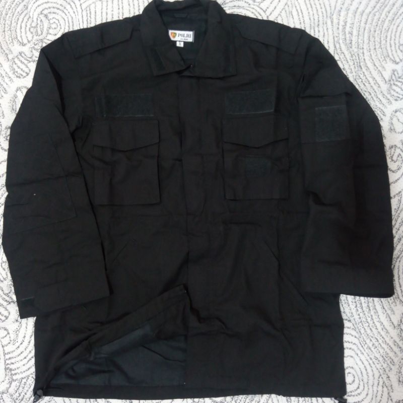 Jaket hitam brimob jatah polri