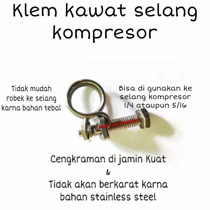 Klem selang kompresor