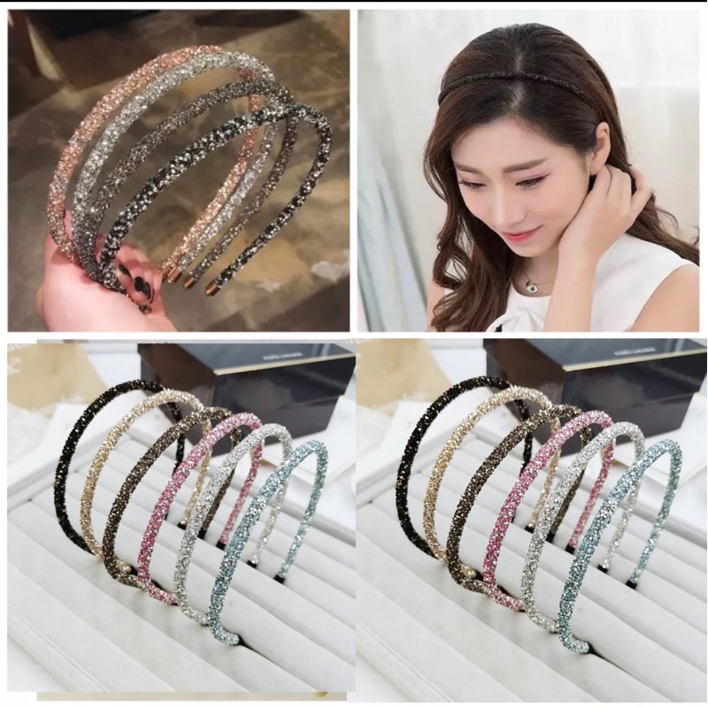 Bando Wanita Fashion Korea Cantik Lucu Bondu Rambut Bandana Anak &amp; Dewasa