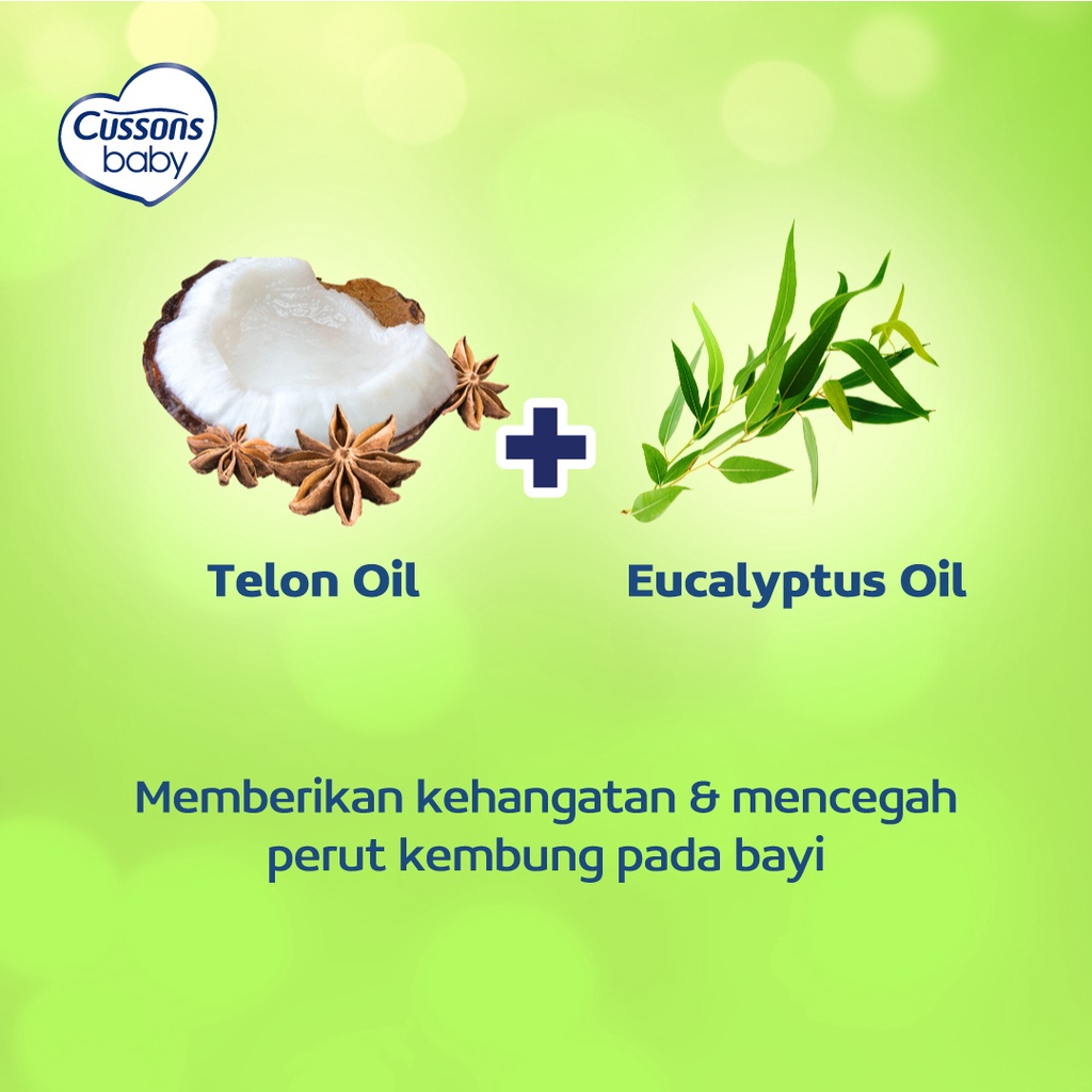 [BPOM] Cussons Baby Telon Oil 60ml / ORIGINAL Hijau / Minyak Telon Cussons / Baby Telon / Telon Bayi / MY MOM