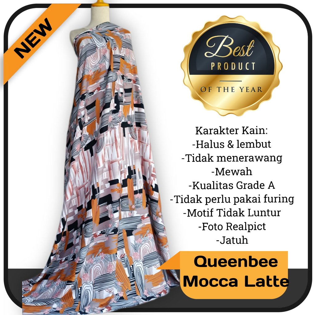 Kain Maxmara Motif Rembulan Queenbee Harga setengah meter