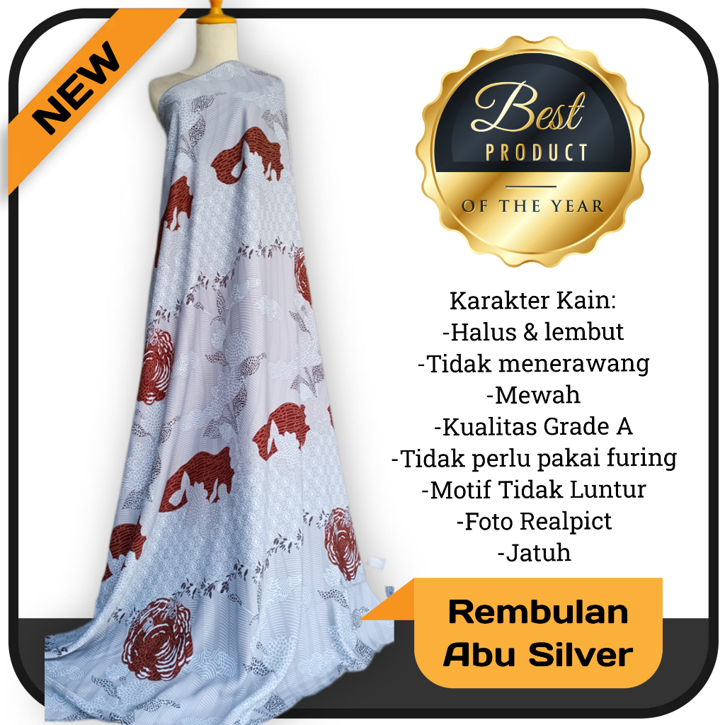 Kain Maxmara Motif Rembulan Queenbee Harga setengah meter