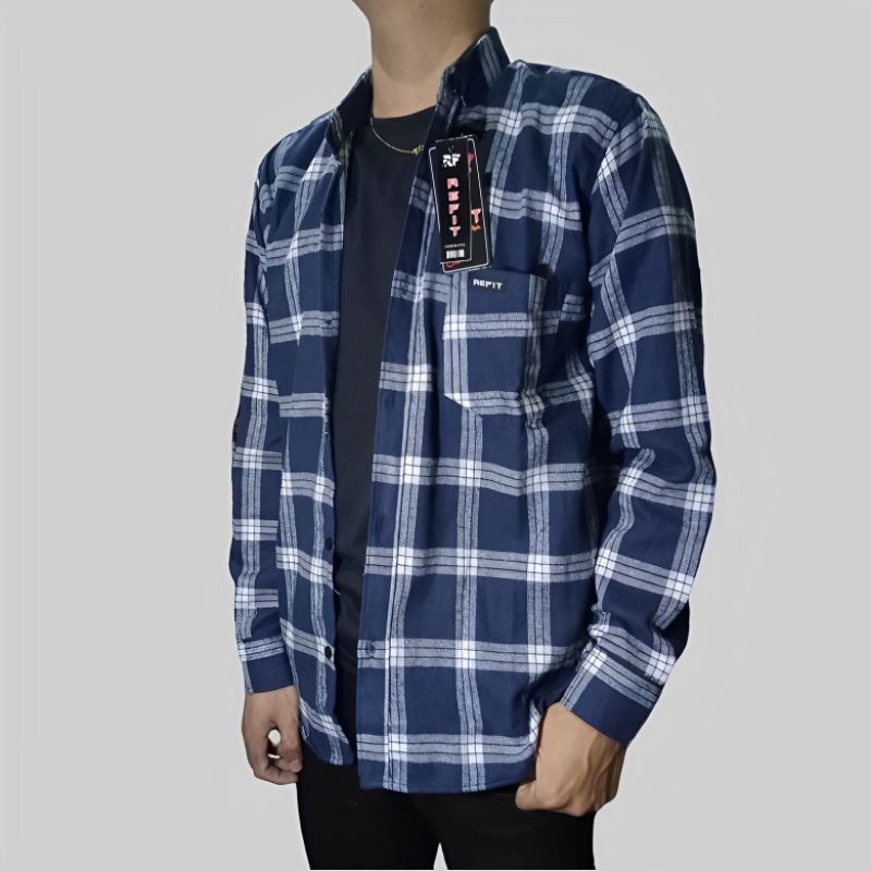 KEMEJA FLANEL BESSELLER KEMEJA FLANEL UNISEX LENGAN PANJANG