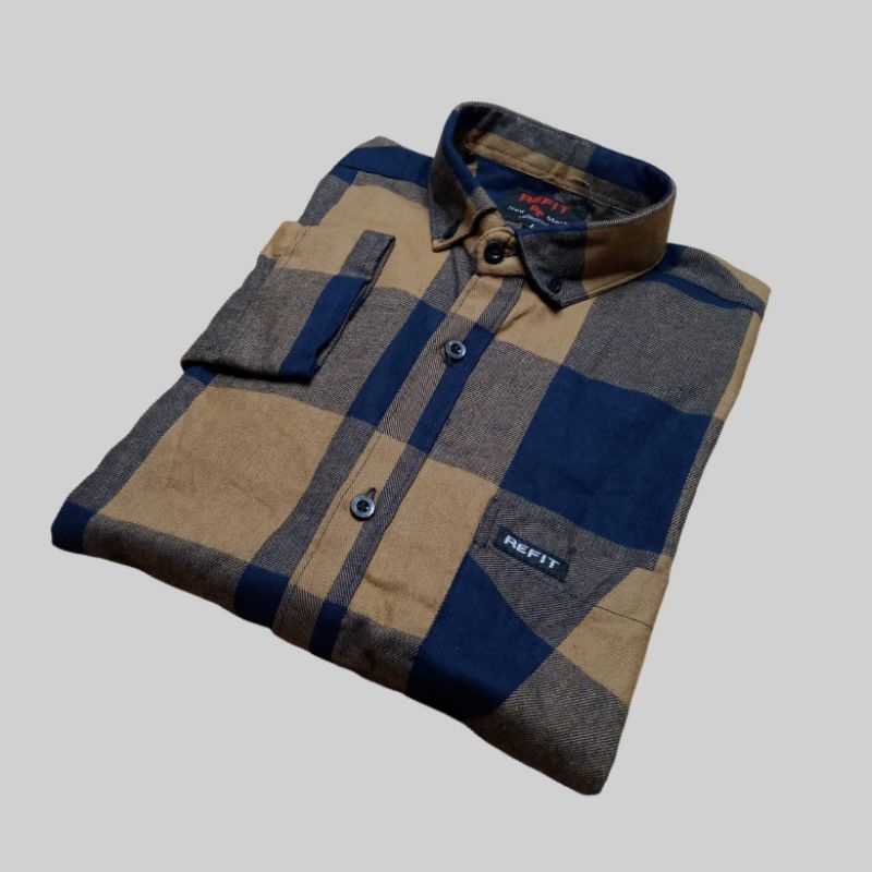 KEMEJA FLANEL BESSELLER KEMEJA FLANEL UNISEX LENGAN PANJANG