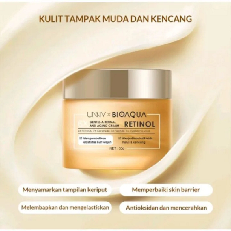 BIOAQUA 6x Gentle A Retinol Anti Aging Series | Menyamarkan Kerutan &amp; Melawa Penuaan