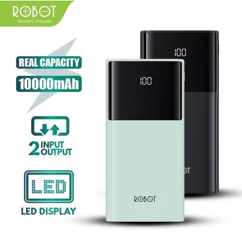 Powerbank Robot RT-190 RT190 10000mAh Dual Input 9 Smart Protaction Original