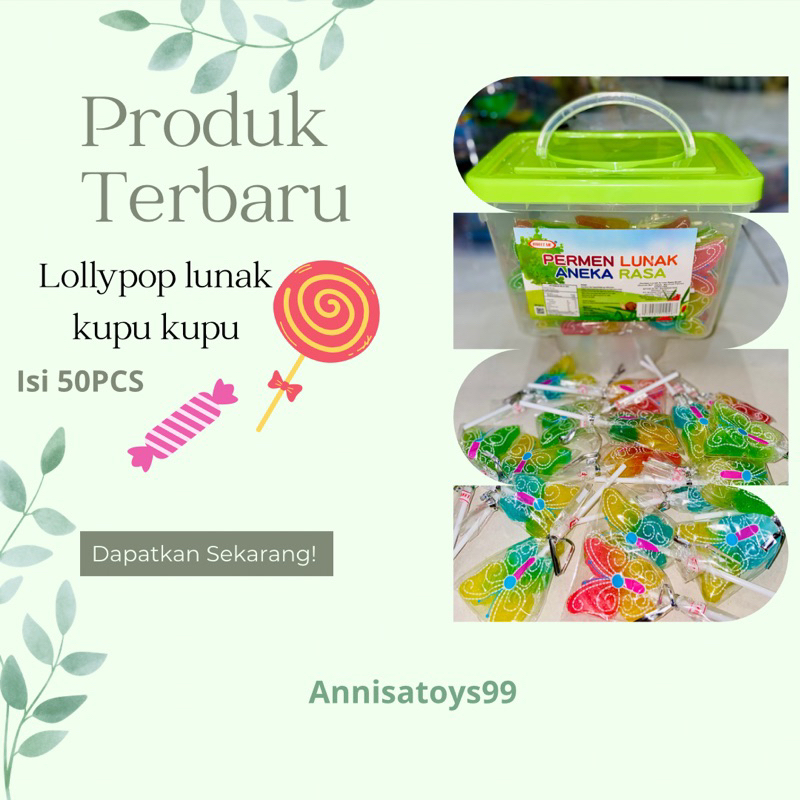 

PERMEN LUNAK KUPU KUPU ISI 50PCS