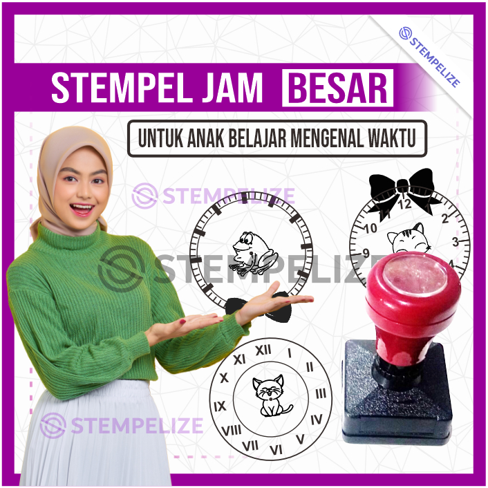 

Stempel Jam Mainan Anak Ukuran Besar