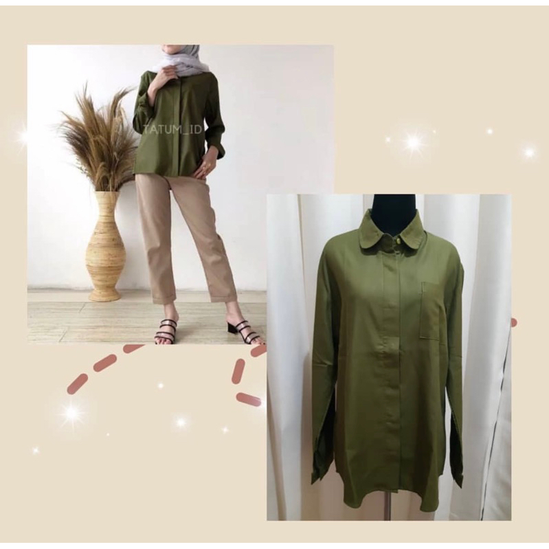 [PRELOVED] Kemeja Toyobo Army by Tatum