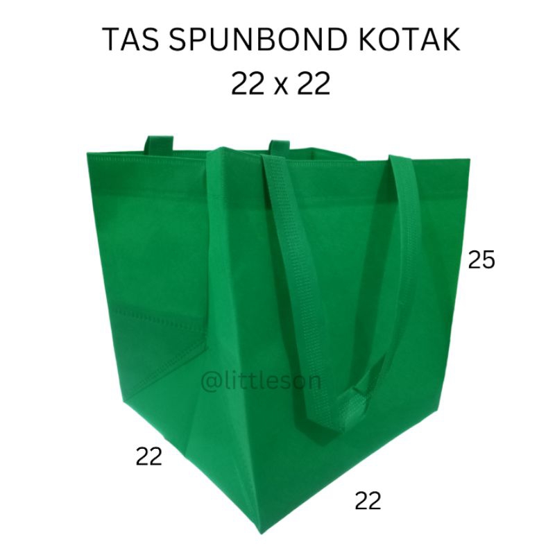 

TAS SPUNBOND KOTAK 22x22 TAS NASI KOTAK TAS PARCEL GOODIE BAG