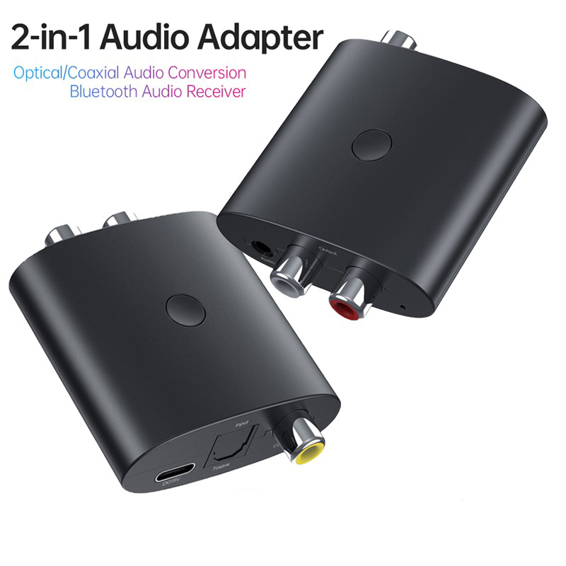 Audio Receiver Bluetooth 5.1 Adaptor RCA AUX 3.5 mm - B36 - Black