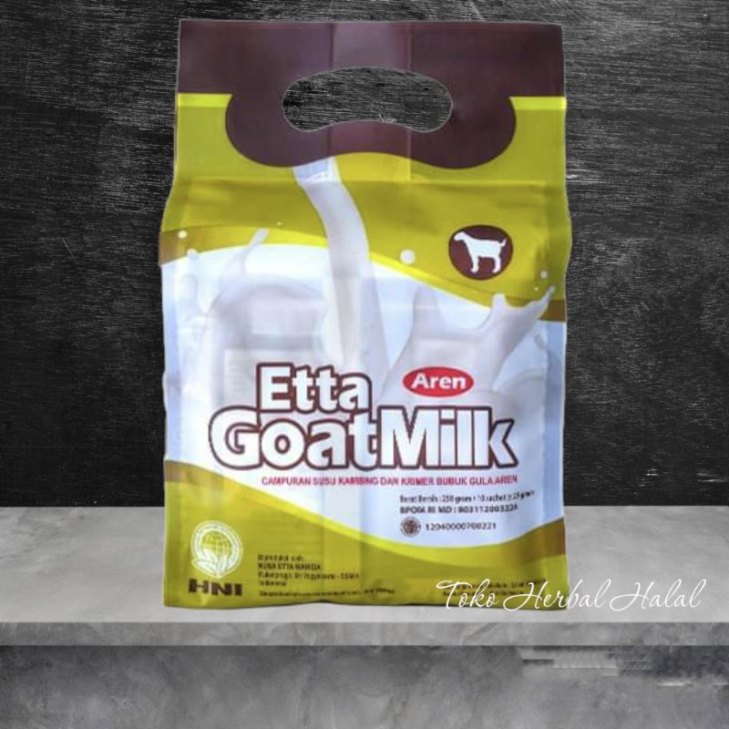 

Susu Kambing Etta Goat Milk Aren HNI HPAI isi 10 sachet