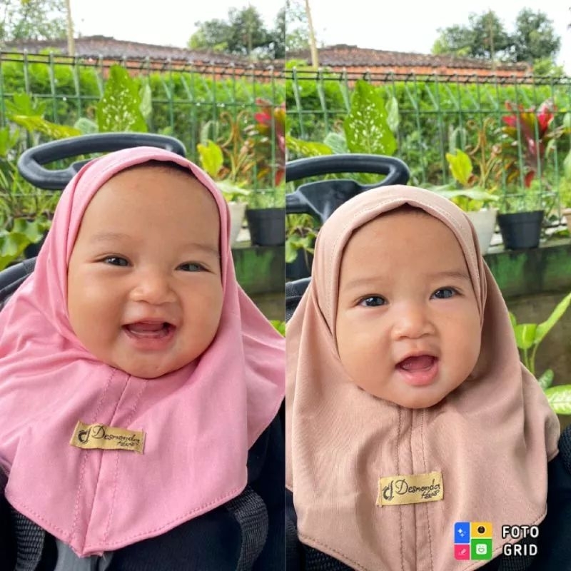 jilbab anak newborn maurin / hijab maurin jersey 0-1thn