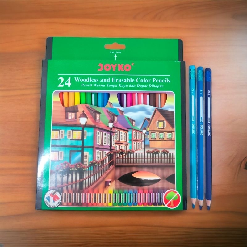 

Joyko pensil warna 24 panjang bisa dihapus CP-115