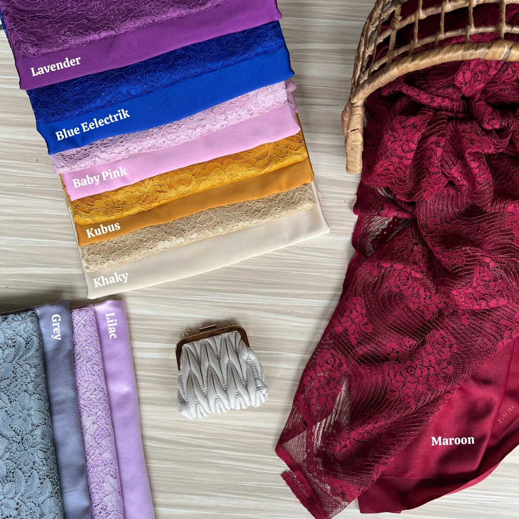 Paket Seragam Bridesmaid Lengkap Wisuda Lamaran Keluarga Kain Brokat Kain Satin Velvet Kode D
