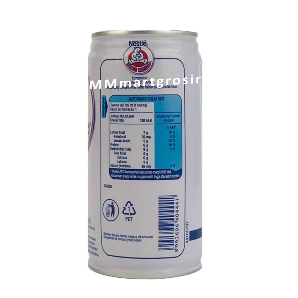 NESTLE BEAR BRAND SUSU STERIL189ml