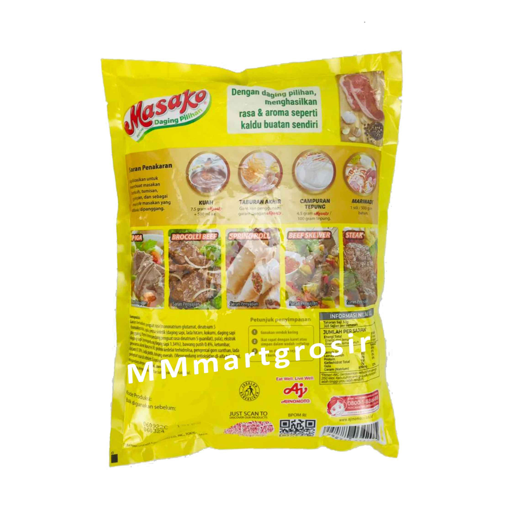 MASAKO PENYEDAP RASA SAPI 1kg / PENYEDAP RASA