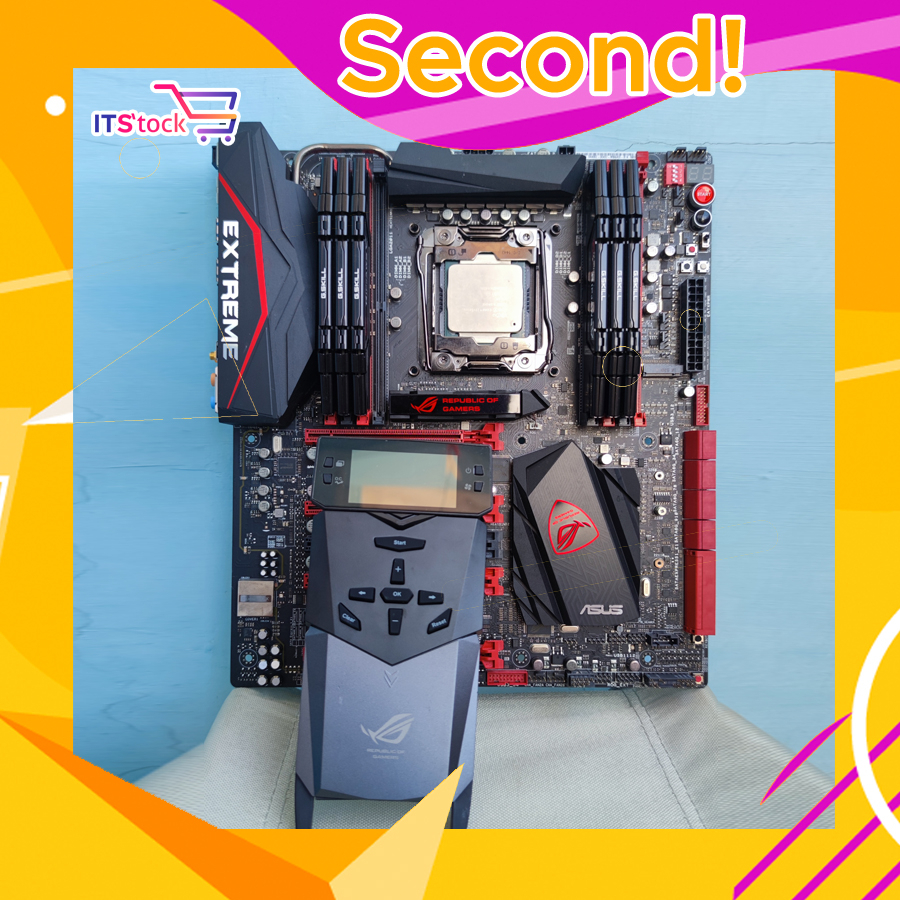 Second Motherboard Asus ROG  Rampage V Extreme Plus Over Clock Panel Plus Processor Intel I7 5930K R