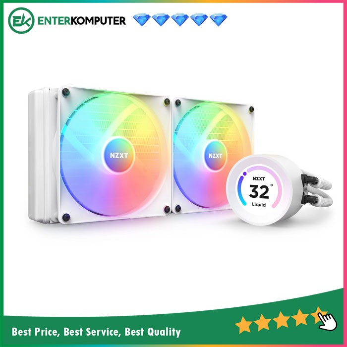 NZXT Kraken Elite 280 RGB White - 280mm AIO Liquid Cooler