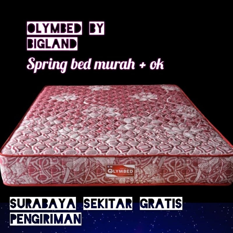 Kasur spring bed Olymbed dari Bigland real Spring bed empuk free ongkir Surabaya sekitar