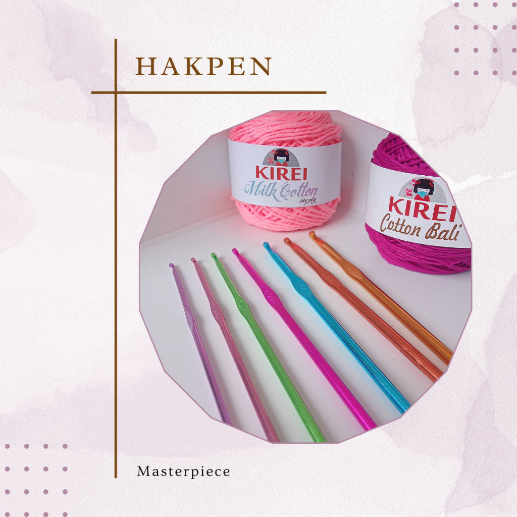 Hakpen - Jarum Rajut Alumunium / Multicolor Crochet Hooks - PCS Masterpiece