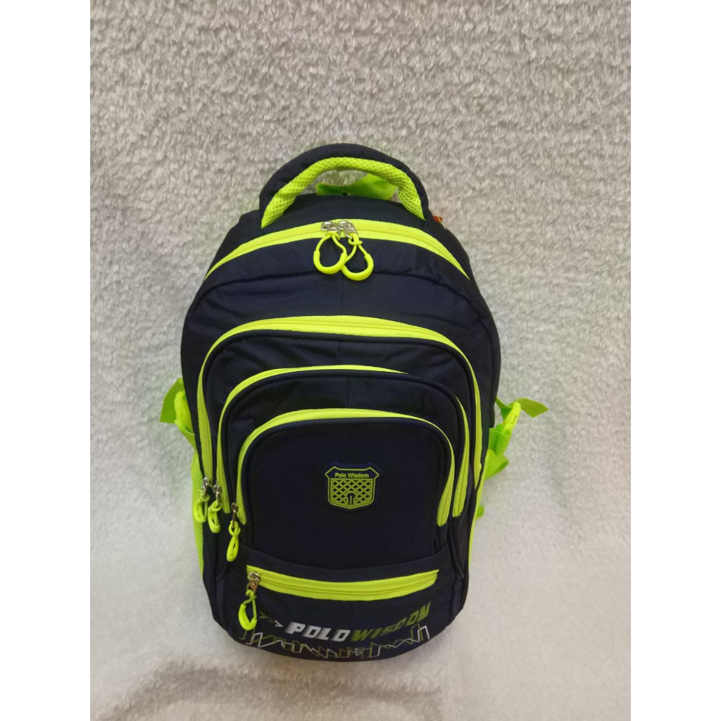 TAS RANSEL POLO WISDOM 77318 IMPORT. Backpack. Kuliah sekolah. BONUS RAINCOVER . DARENA BAGS BANDUNG