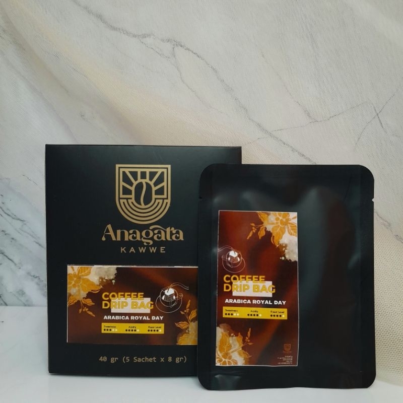 

Royal Day Coffee Drip Bag - Arabica (40 gr @ 5 sachet)