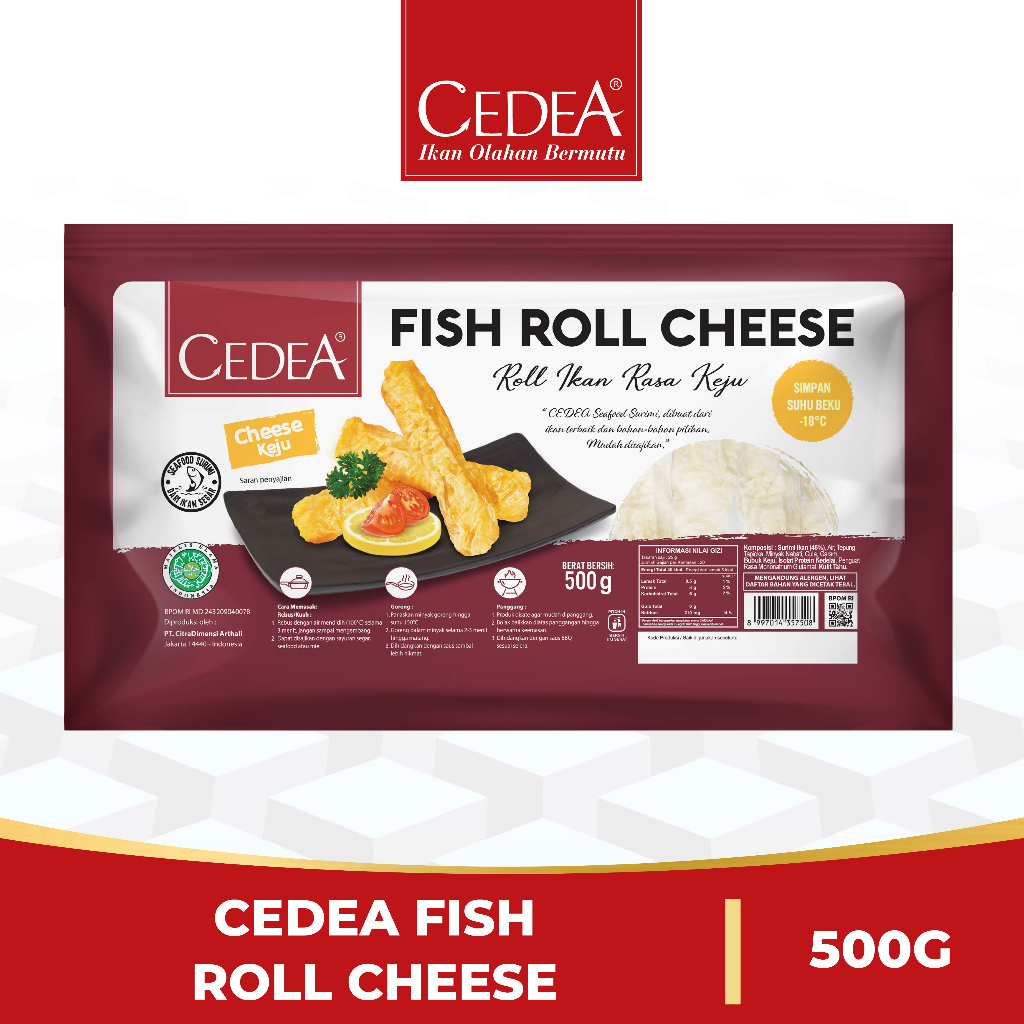 

CEDEA Fish Roll Cheese/ Keju 500g